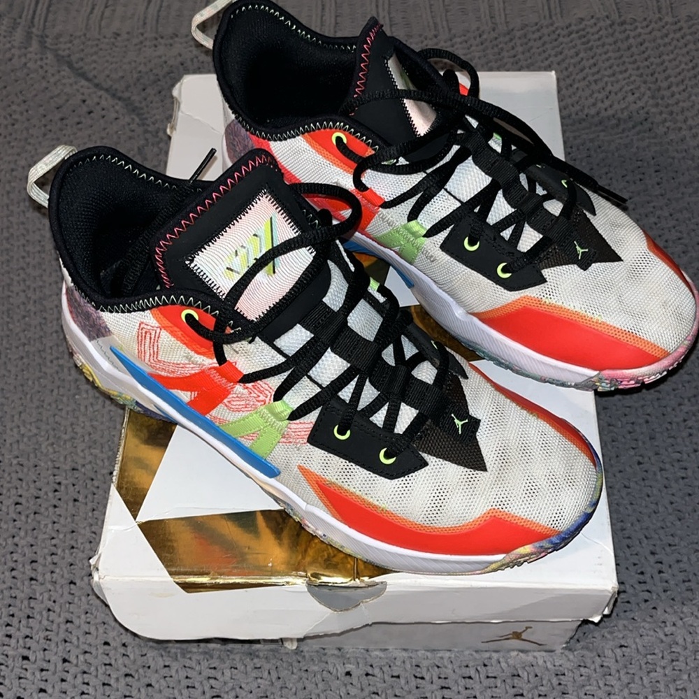 Jordan Athletic Shoes - Red, Black, White
